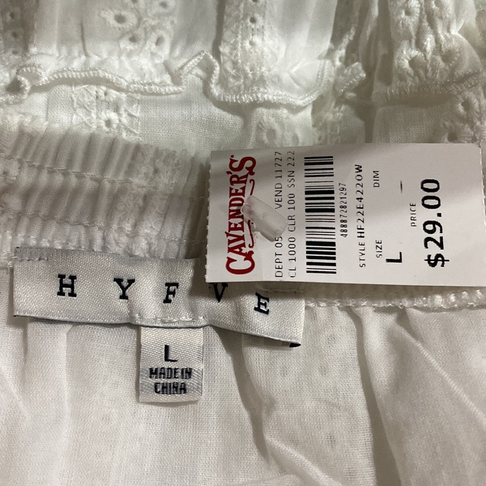 HVFVE white skirt; size L - Picture 5 of 7